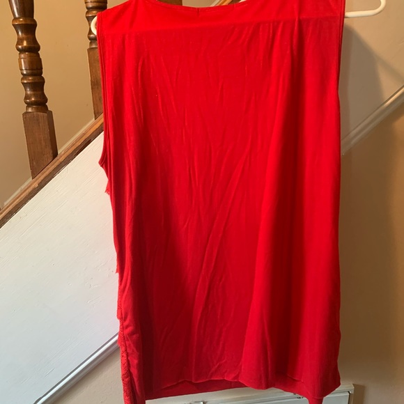 SOLD Verve Ami Red Lace Layered Top - Picture 5 of 5